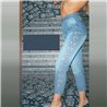 Mujer Pantalon jean rigido moon argollas cadenas