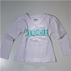 Nena remera maga larga modal frente engomado MIRACLE