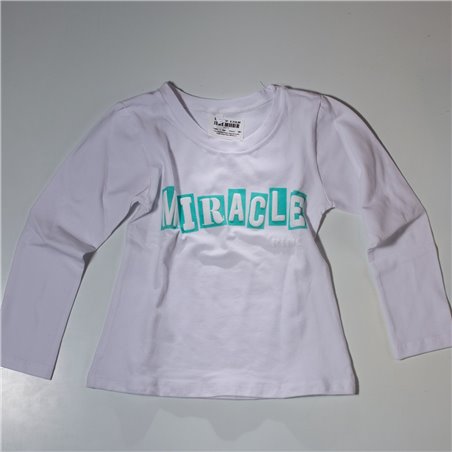 Nena remera maga larga modal frente engomado MIRACLE