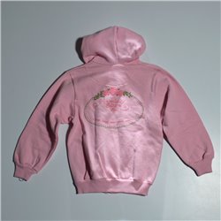 Nena campera friza capucha estampa en espalda ADVENTURE EXTREM