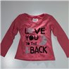 Nena remera de algodon mangas largas LOVE YOU TO THE BACK