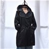 Mujer Piloto trench impermeable capucha desmontable