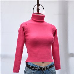 Mujer Polera tejido punto lisa