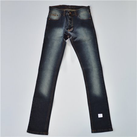 Hombre pantalon jean elastizado localizado