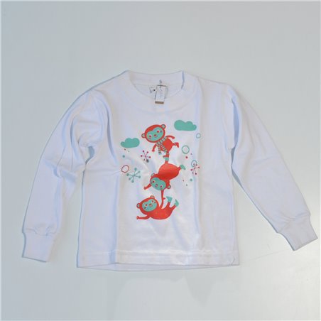 Nene remera algodon estampa OSITOS o MONITOS