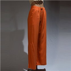 Mujer pantalon lino elastizado palazzo