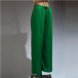 Mujer pantalon lino elastizado palazzo