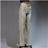 Mujer pantalon jean wide leg sin ruedo