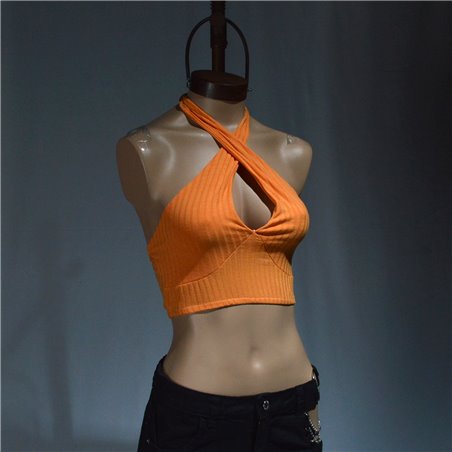 Mujer top morley cuello cruzado