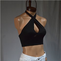 Mujer top morley cuello cruzado