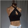 Mujer top morley cuello cruzado