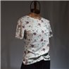 Mujer remera modal estampa flor lila