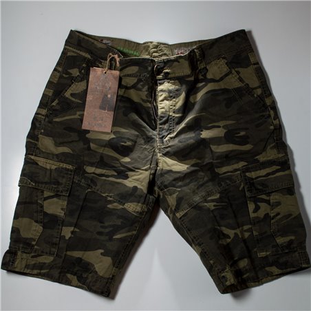 Hombre bermuda gabardina camuflada 1090