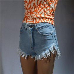 Mujer Short jean elastizado desflecado