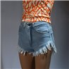 Mujer Short jean elastizado desflecado