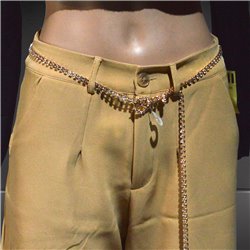 Cinturon estrass doble