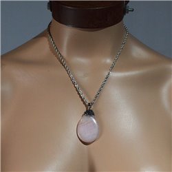 Colgante cadena acero quirurgico dije piedra