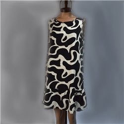 Mujer Vestido fibrana falda volado estampa tipo print