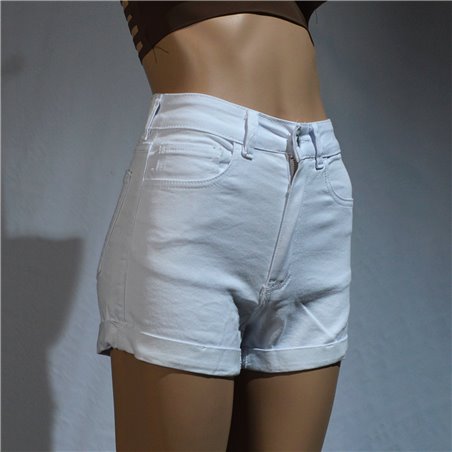 Mujer Short gabardina elastizado ruedo puño