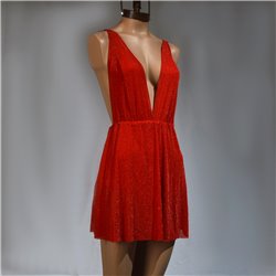 Mujer Vestido lurex elastizado tipo Marilyn