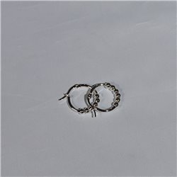 Aros acero blanco dijes pasantes bolitas