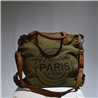 Bolso lona doble manija estampa PARIS