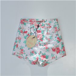 Mujer short gabardina floreado BRAKE UP