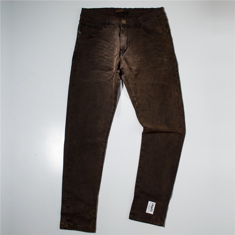 Hombre pantalon elastizado gabardina oxido