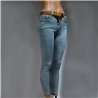 Mujer Pantalon jean chupin liso elastizado