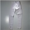 Mujer pantalon jean blanco sin puño EVANGEL