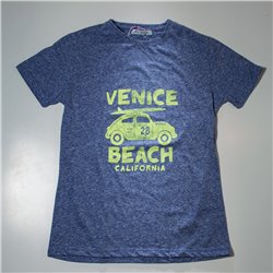 Nene remera algodon jaspeada VENICE BEACH AUTO K062