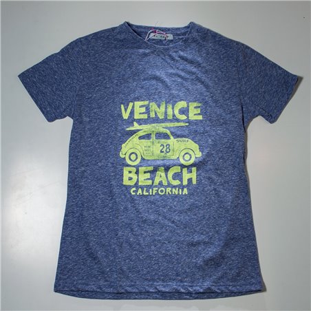 Nene remera algodon jaspeada VENICE BEACH AUTO K062