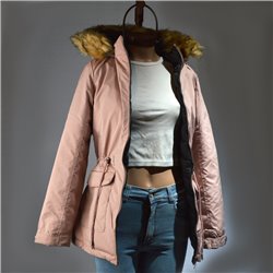 Mujer Parka reversible capucha piel