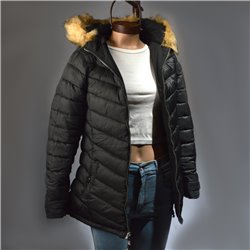 Mujer Parka reversible capucha piel