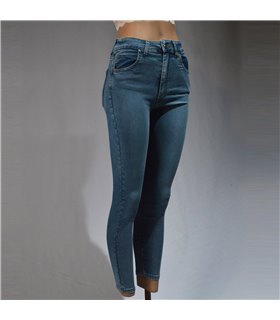 Mujer pantalon jean chupin elastizado