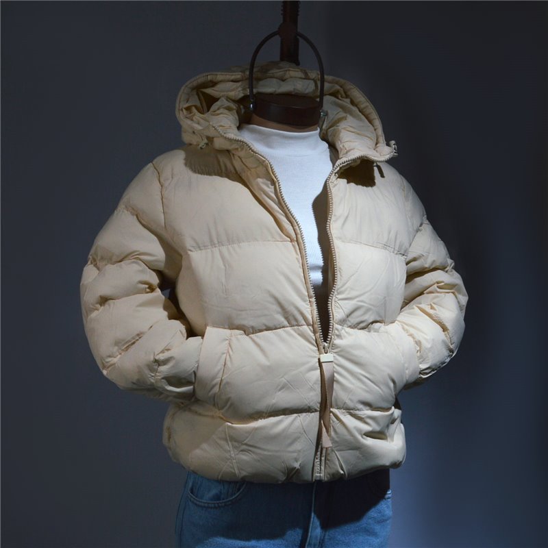 Mujer Puffer termica capucha