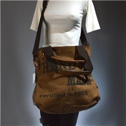 Bolso lona doble manija HAND MADE