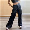 Mujer pantalon engomado cargo