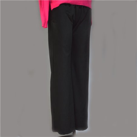 Mujer Pantalon recto plush elastico en cintura