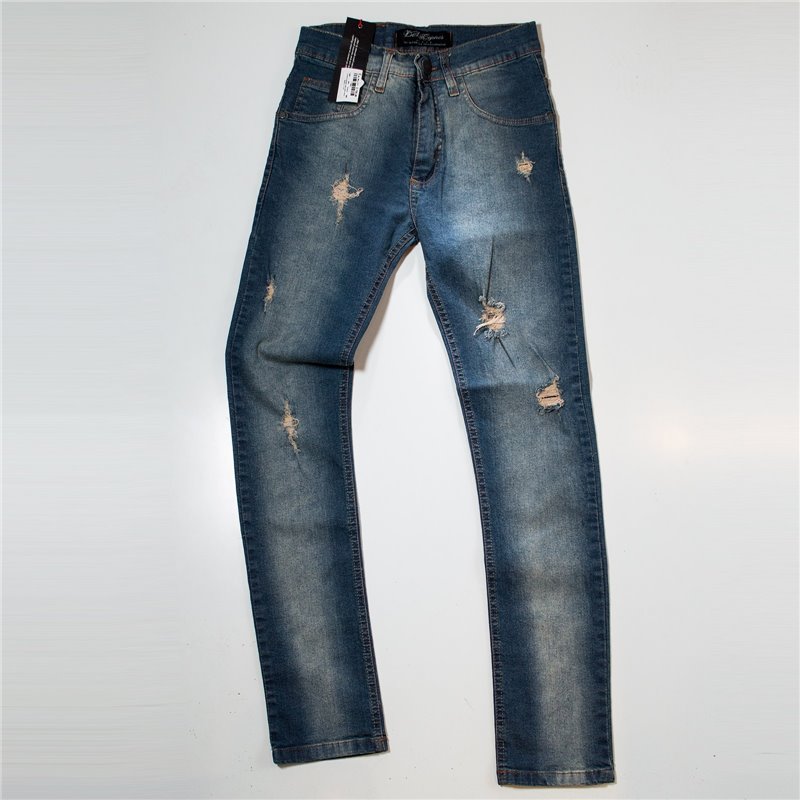 Hombre pantalon jean oxido rotura MABELC 7255