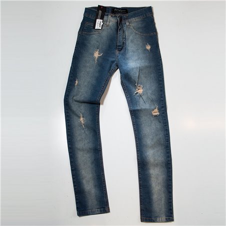 Hombre pantalon jean oxido rotura MABELC 7255