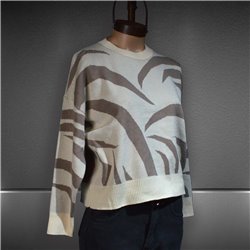Mujer Sweater tejido estampa juncos - FRA