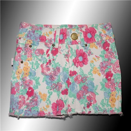 Nena Pollera gabardina elastizada flores