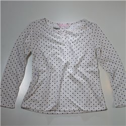 Nena remera algodon mangas largas estampa manzanita 6009
