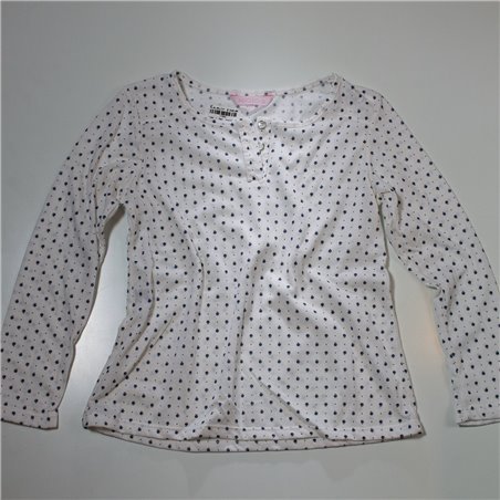 Nena remera algodon mangas largas estampa manzanita 6009