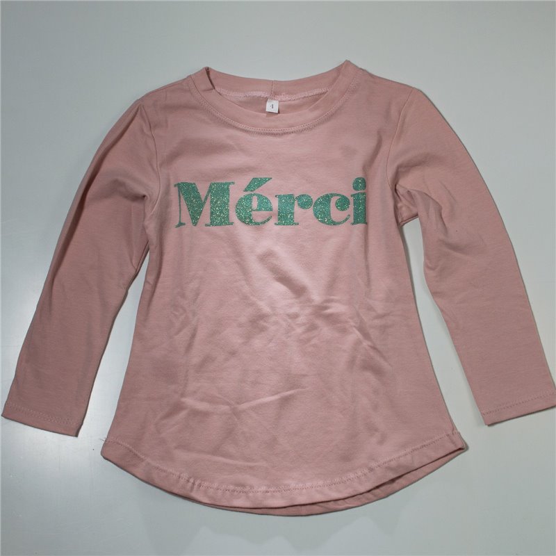 Nena remera algodon mangas largas MERCI