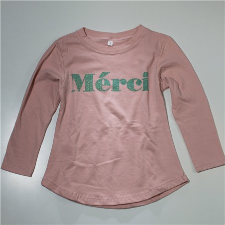 Nena remera algodon mangas largas MERCI