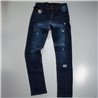 Hombre pantalon jean clasico con rotura 7250