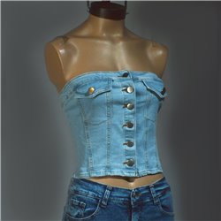 Mujer Top jean elastizado - BL