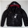 Hombre campera pluma combinada piel I RUN 6003